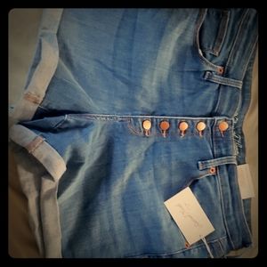 Highrise jean shorts